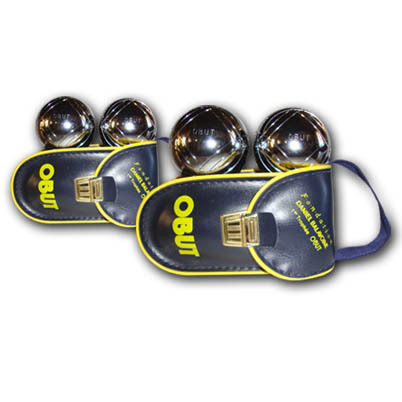 Boules de pétanque marque OBUT x4 avec sacoche de rangement